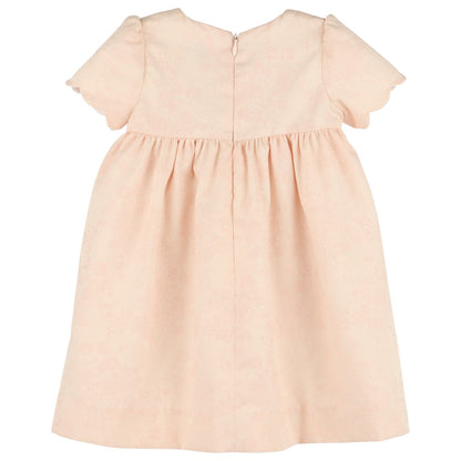 Scallops Jacquard Dress - Rose