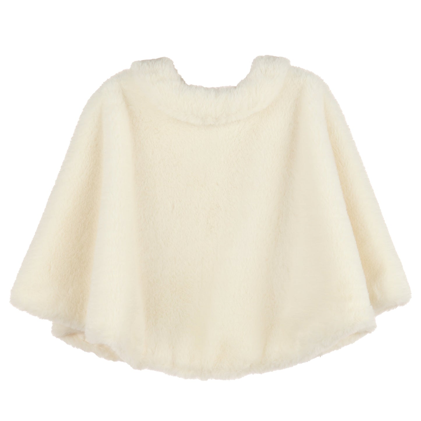 Cozy Fuzzy Cape - Ivory