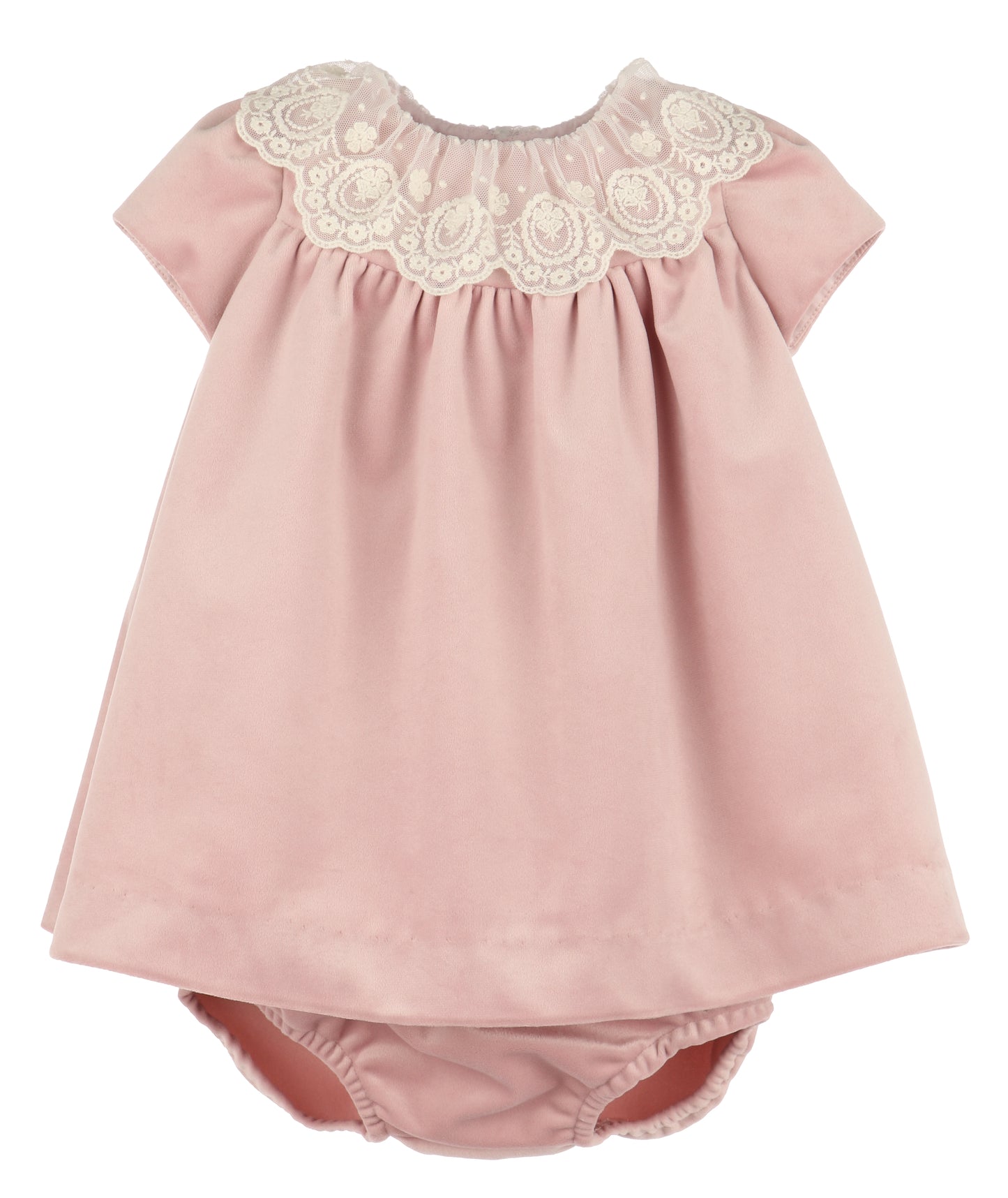 Deluxe Velvet Float Dress - Rose