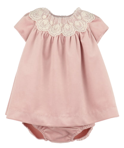 Deluxe Velvet Float Dress - Rose