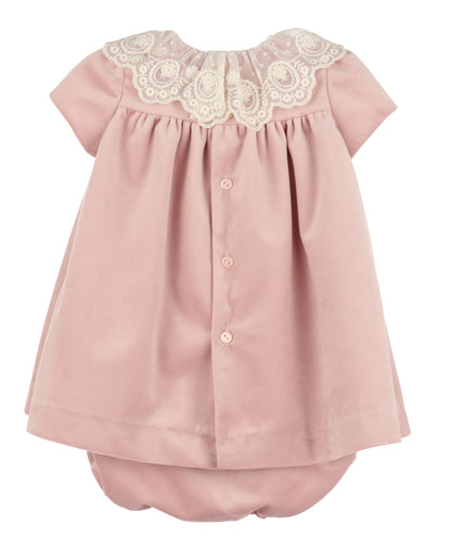 Deluxe Velvet Float Dress - Rose