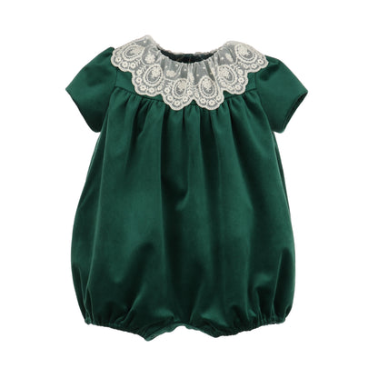 Deluxe Velvet Girl Bubble - Green