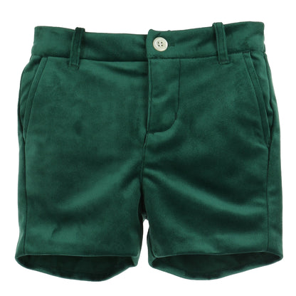 Deluxe Velvet Boy Shorts - Green