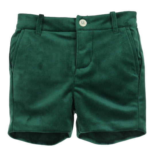 Deluxe Velvet Boy Shorts - Green