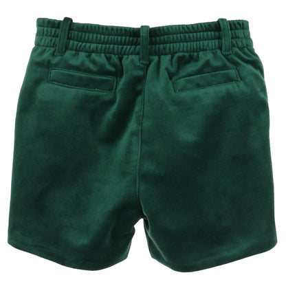 Deluxe Velvet Boy Shorts - Green