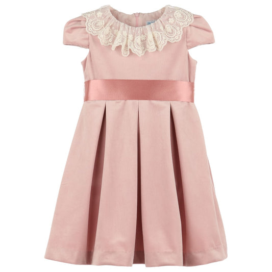 Deluxe Velvet Dress - Rose