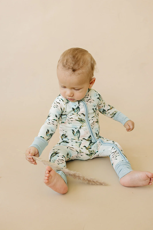 Bamboo Zip PJ - Mallard Sky