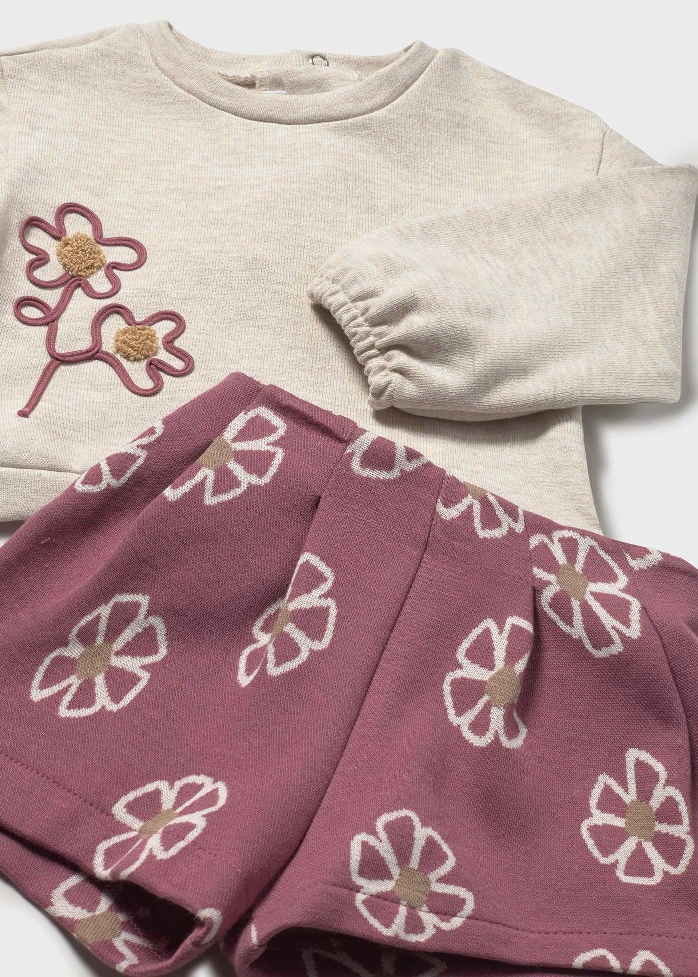 Floral Sweatshirt Set