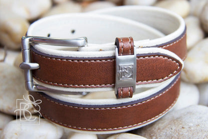 Two-Tone Leather Belt - BELTDB