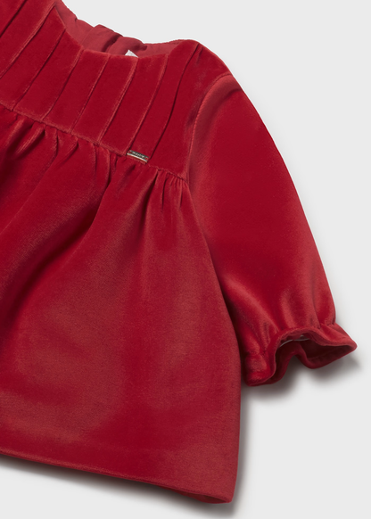 Velvet Dress - Cherry