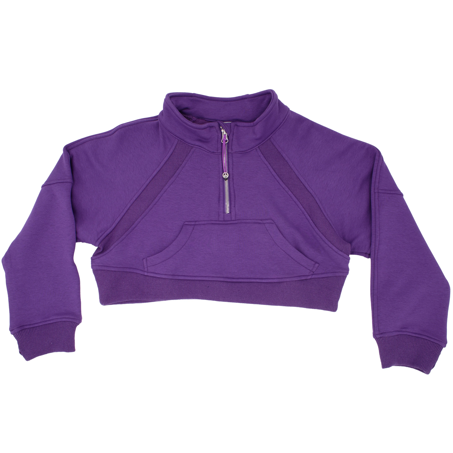 Oversized Crop 1/4 Zip Sweatshirt