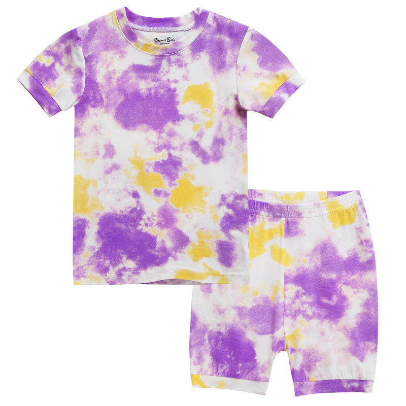 Gold/Purple Tie Dye PJs - GOLDP