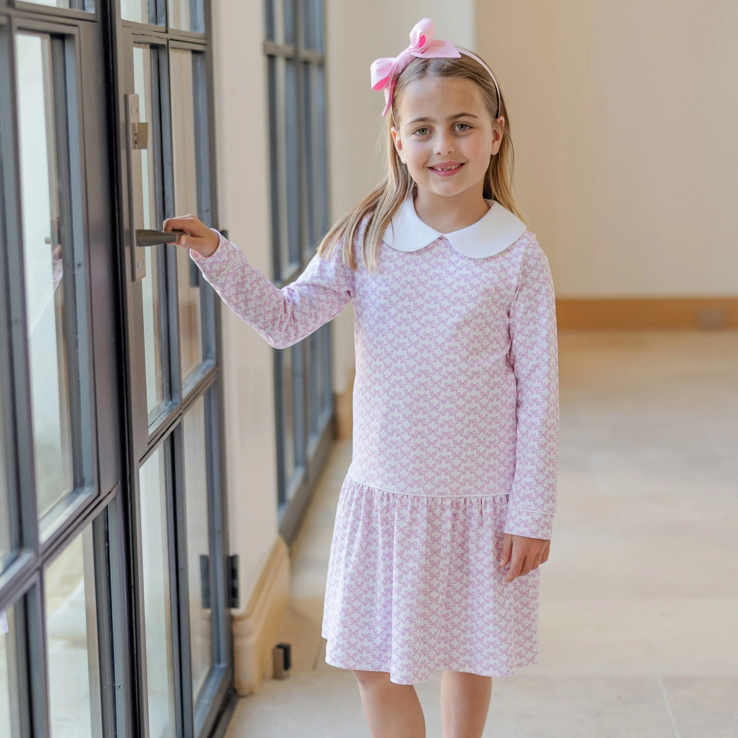 Lillian Dress - Pretty Pink Bows