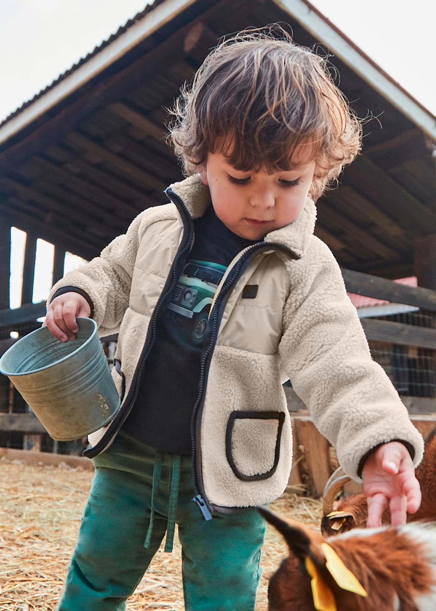 Sherpa Zip Jacket - Chai