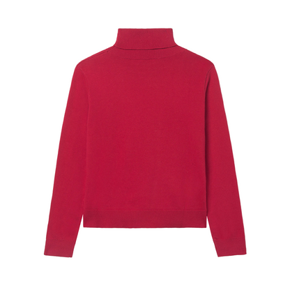 Turtleneck Sweater - Red