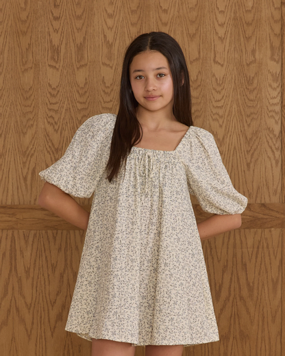 Sabrina Mini Dress - Blue Vines