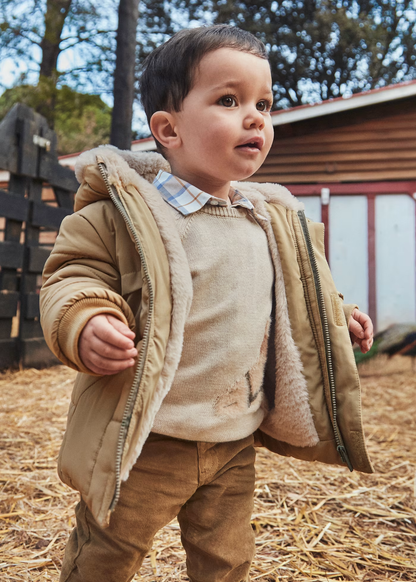 Faux Fur Coat - Beige