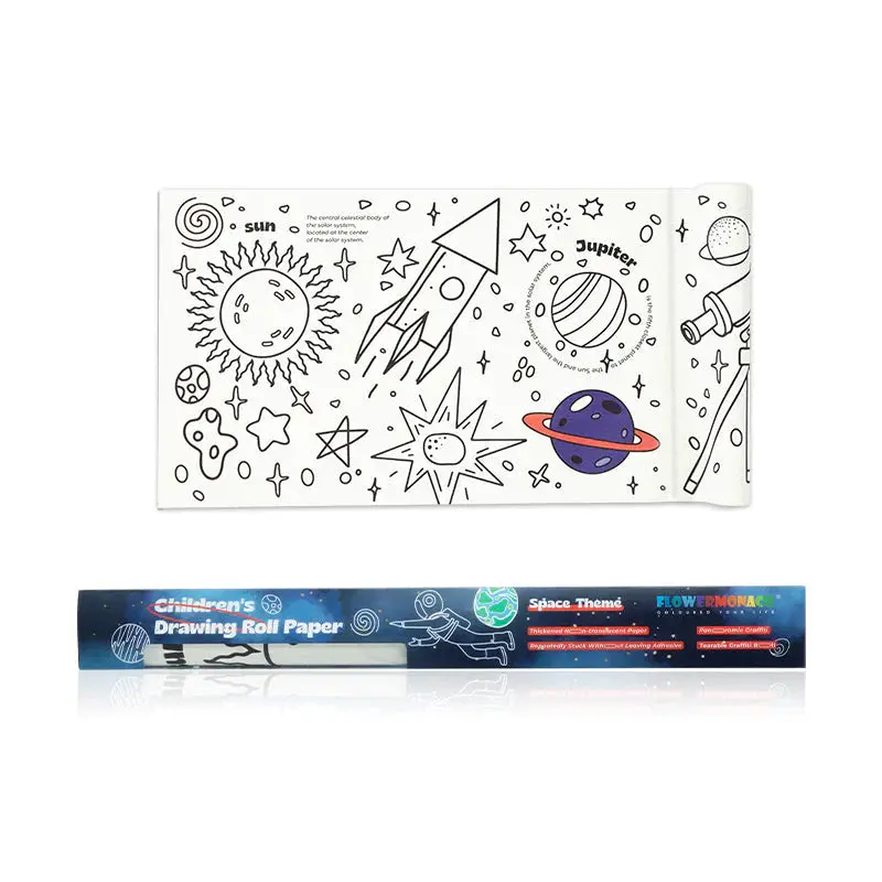 Coloring Rolling Paper - Space