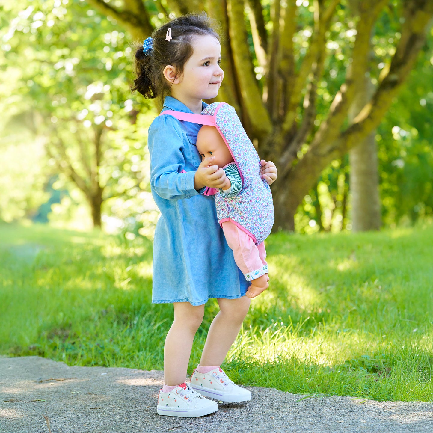 Floral Sling for 14"-17" Baby Doll