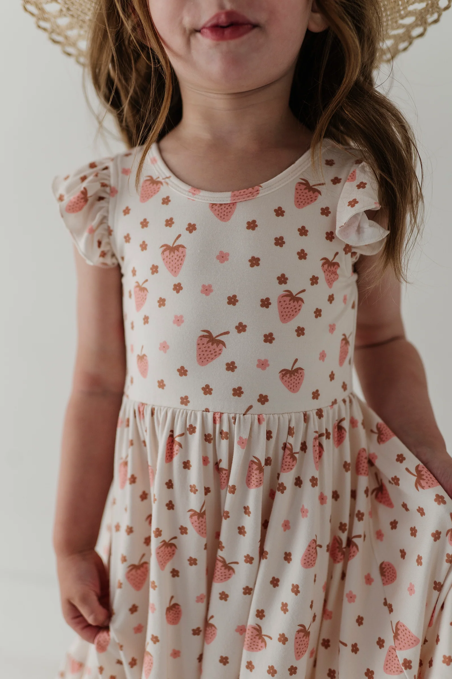 Strawberries - S/L Twirl Dress