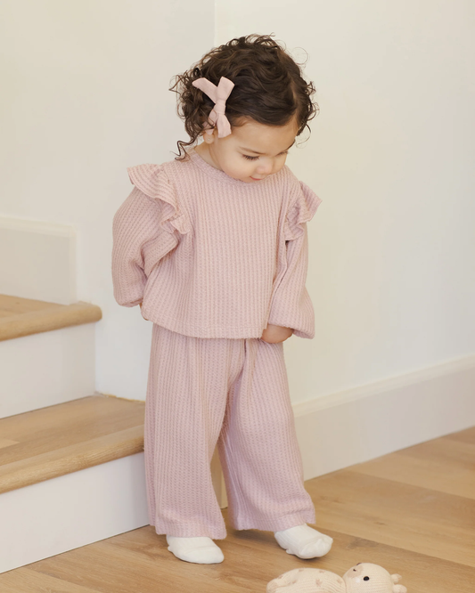 Ruffle Cozy Set - Rose