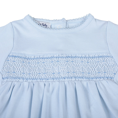 Blue Smocked Footie - 5312-415