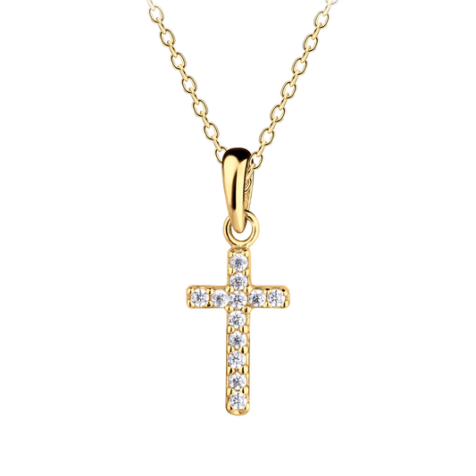 Cross Necklace - 14K Gold