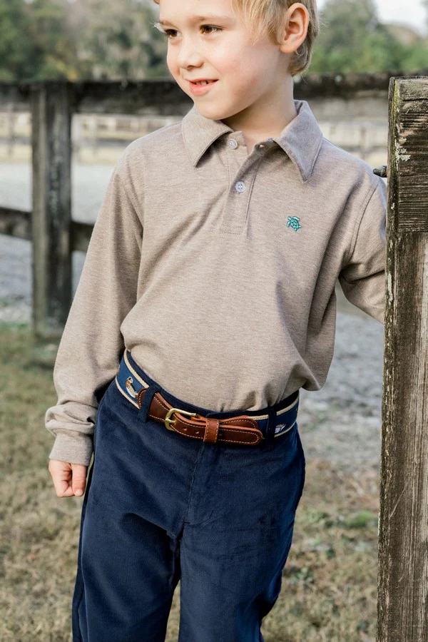 Harry L/S Polo - Bark