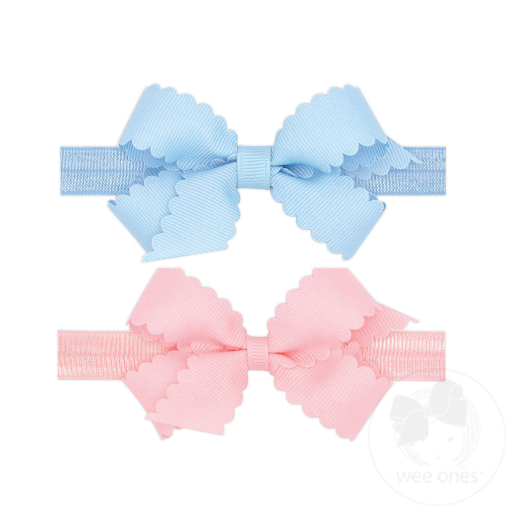 Mini Scallop Headbands - 2 Pack