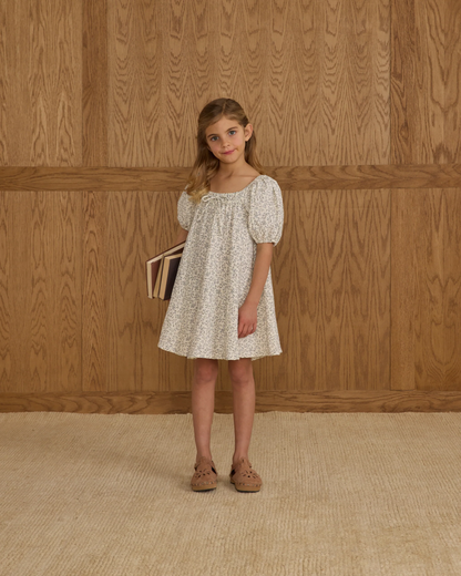Sabrina Mini Dress - Blue Vines