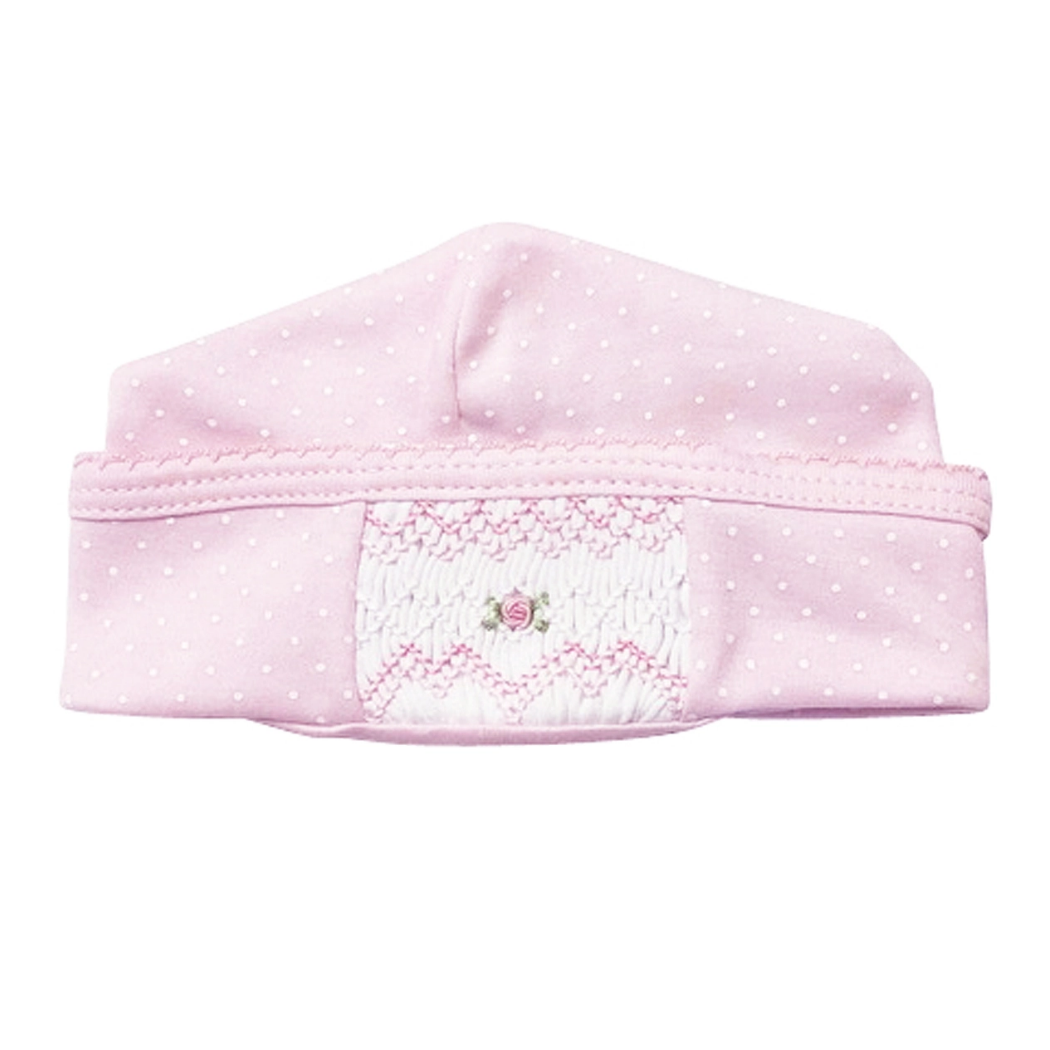 Pink Dots Smocked Hat