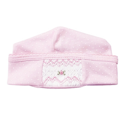 Pink Dots Smocked Hat