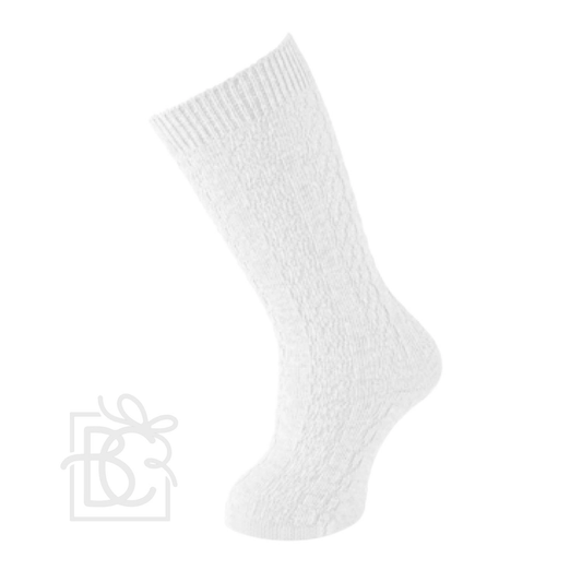 Cable Knee Socks - 422