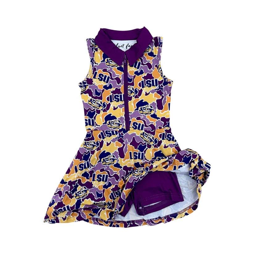 Taylor performance dress UPF-LSU camo