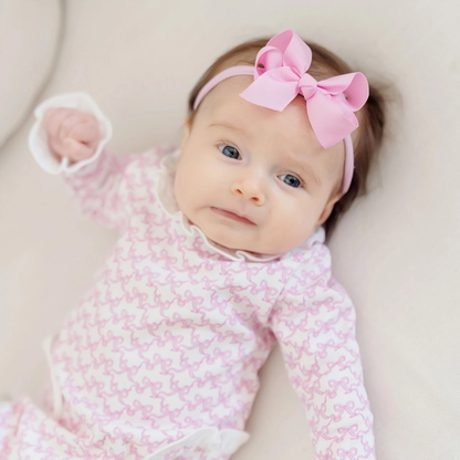 Lucy Romper - Pretty Pink Bows