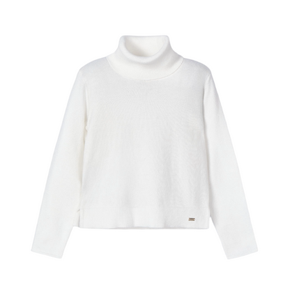 Turtleneck Sweater - White