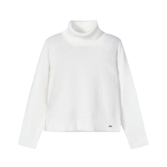 Turtleneck Sweater - White