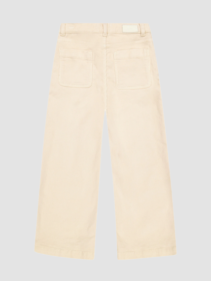 Lily Wide Corduroy Jean - Manilla