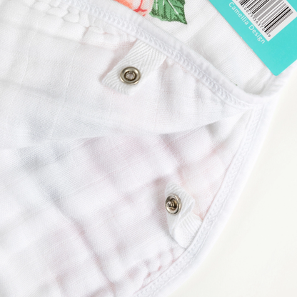 Burp Cloth & Bib: Camellia