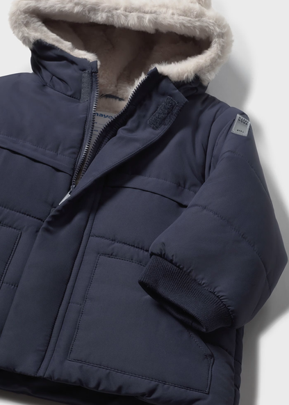 Faux Fur Coat - Blue