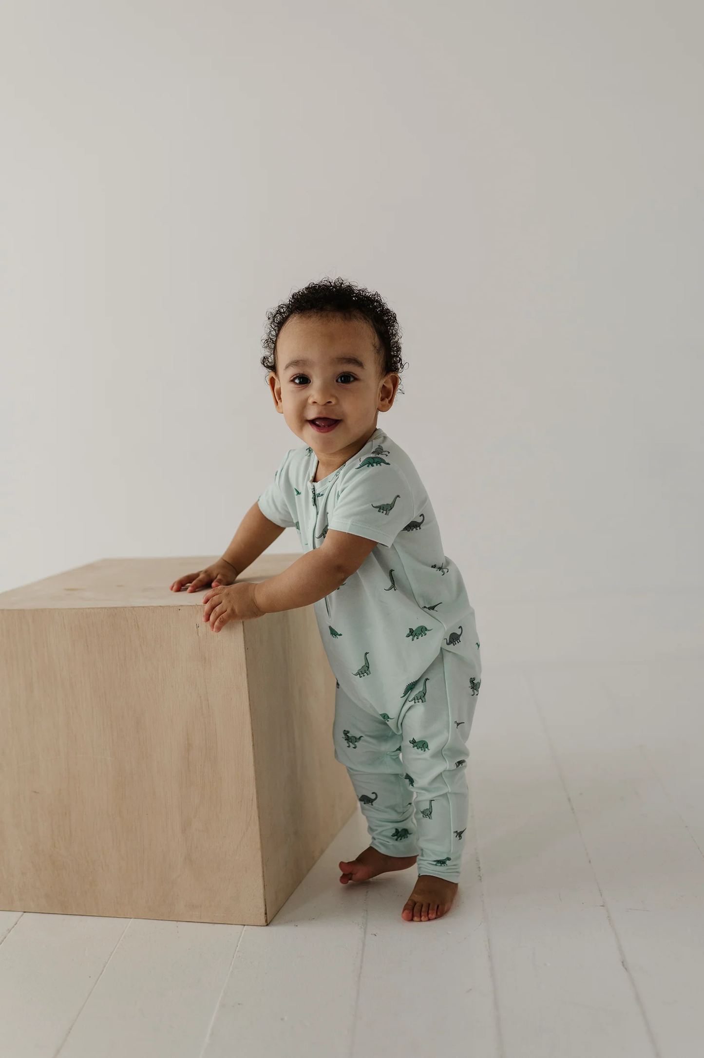 Dinosaur - S/S Henley Romper