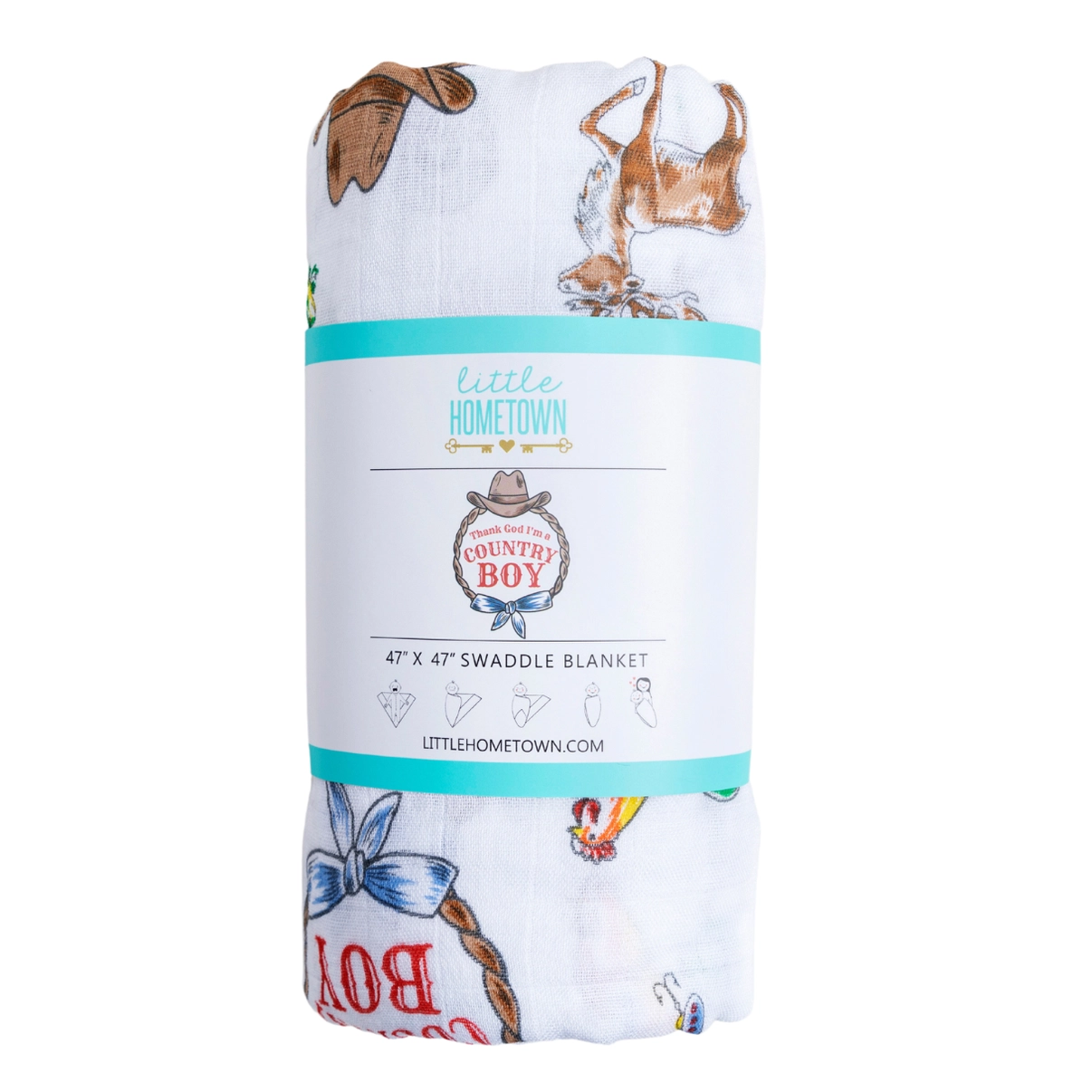 Country Boy Swaddle Blanket