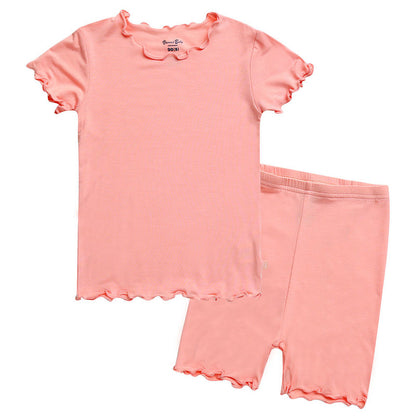 Peach Rose Short Set - 0078