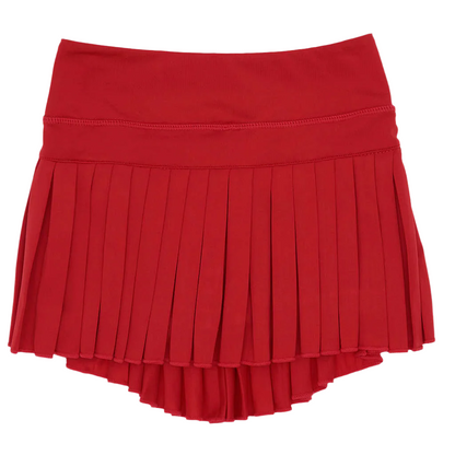 Mini Pleated Skort - Red