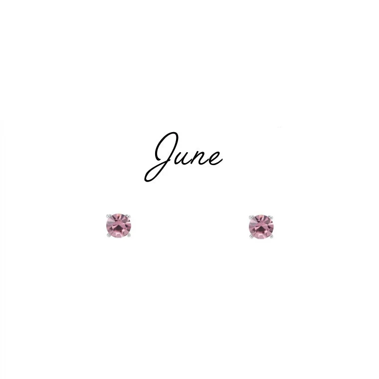 Birthstone Stud Earrings