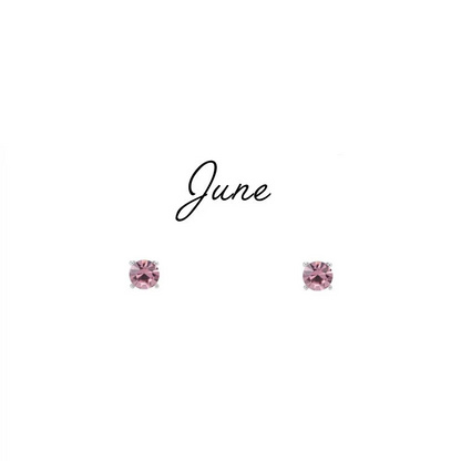 Birthstone Stud Earrings