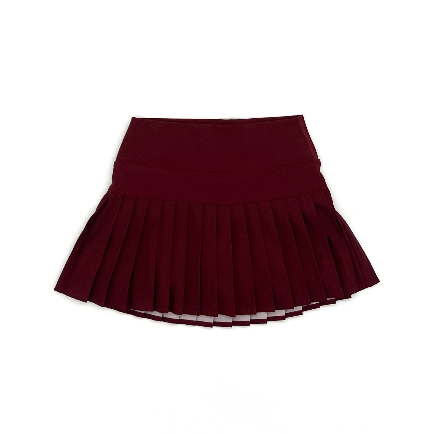Athletic Pleated Skirt - Maroon