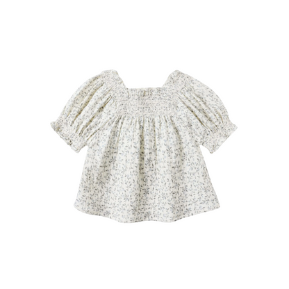 Ada Blouse - Blue Vines