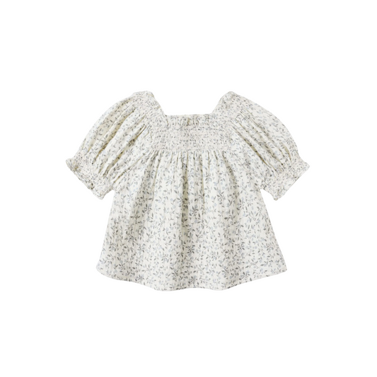 Ada Blouse - Blue Vines