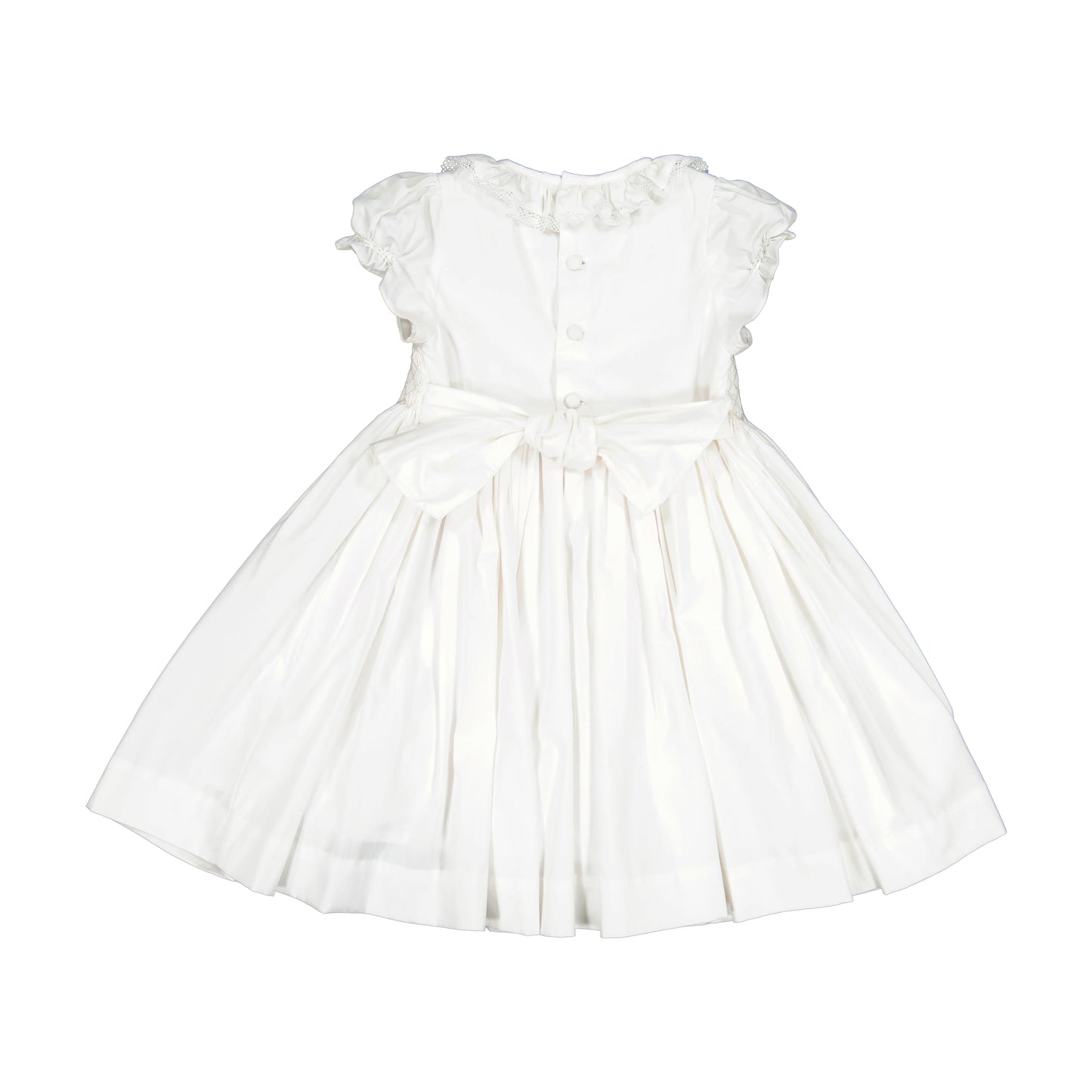 Antoinette White Smocked Dress